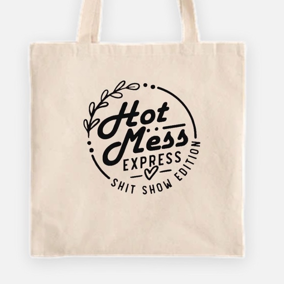Hot mess express shit show edition tote bag - Picture 1 of 1